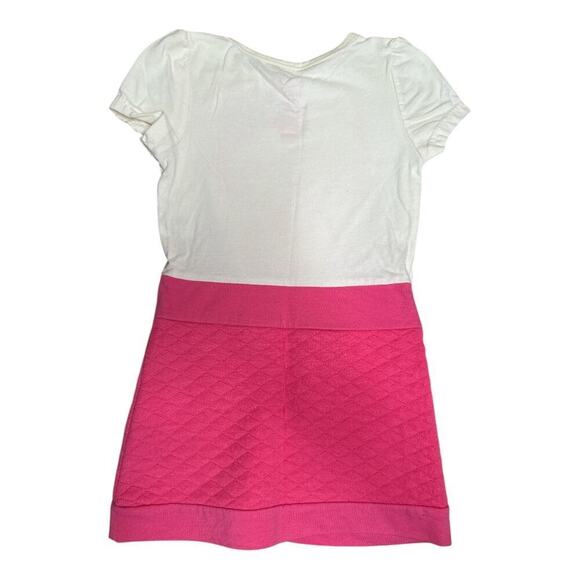 Hello Kitty Ivory Pink Quilted Short Sleeve Dress GIrls Size 2T - Picture 2 of 5